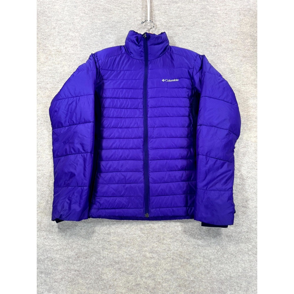 Columbia Powder Pillow Hybrid Insulated Puffer Jacket Womens Small Purple WL5341